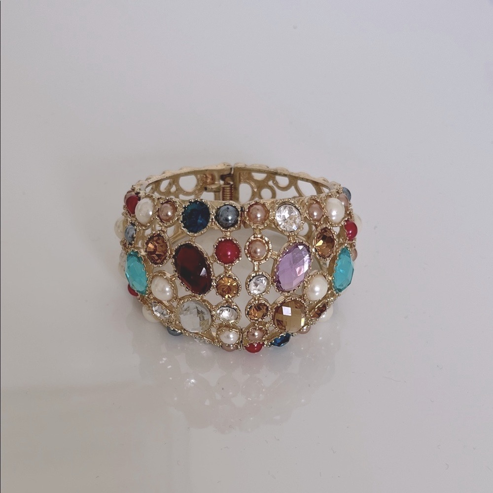 Elegant Multicolor Gemstone Bracelet